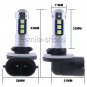 2x High Power White 3030 15 SMD 881 LED For Car Fog Driving Light Bulbs 12V-24V