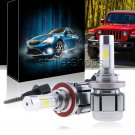 COB 120W LED Bulb Headlight Lamp Upgrade Kit For 2018 Jeep Wrangler JL 12800LM