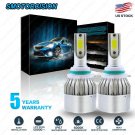 C6 2018 COB LED Headlight 9006 HB4 9012 1300W 6000K 195000LM Bulbs 1 Pair HID