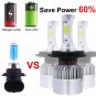 2x COB H4 LED 1400W 210000LM Car Headlight Kit Hi/Lo Beam Auto Bulbs 6000K White