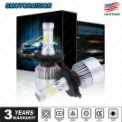 H4 9003 COB LED Headlight Bulbs Conversion Kit High Low Beam 1400W 210000LM HID