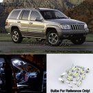 18pcs White Interior LED Light Package Kit Fit For 1999-2004 Jeep Grand Cherokee