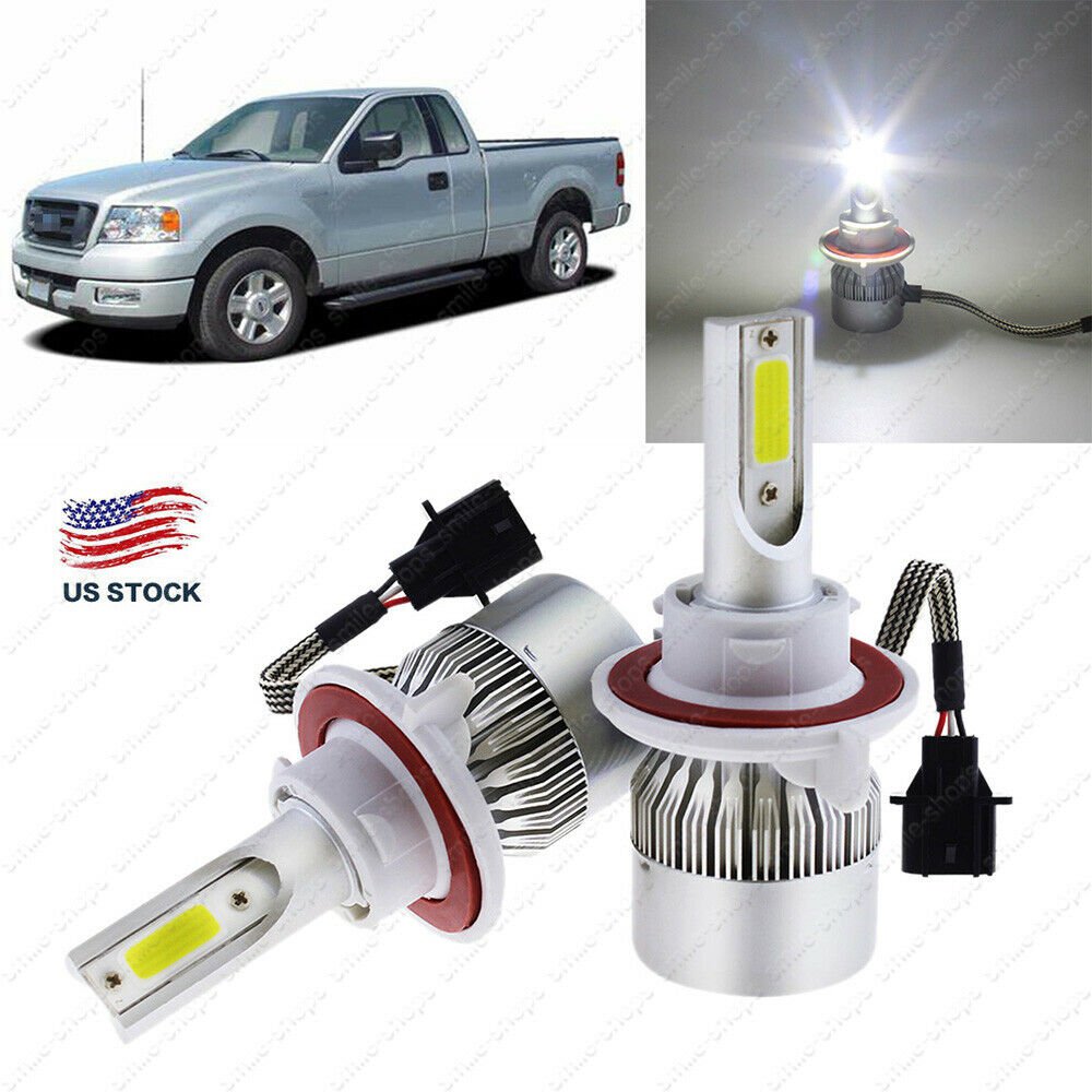 2x H13 LED Headlight Bulbs 6000K For Ford F150 2004-2012 F-350 Super Duty 05-17