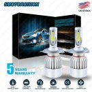 H4 9003 1950W 292500LM COB LED Conversion Headlight KIT Hi/Low Beam 6000K White