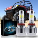 2pcs H11 LED White Headlight Bulb For Polaris Ranger RZR Razor 800 900 XP 2010