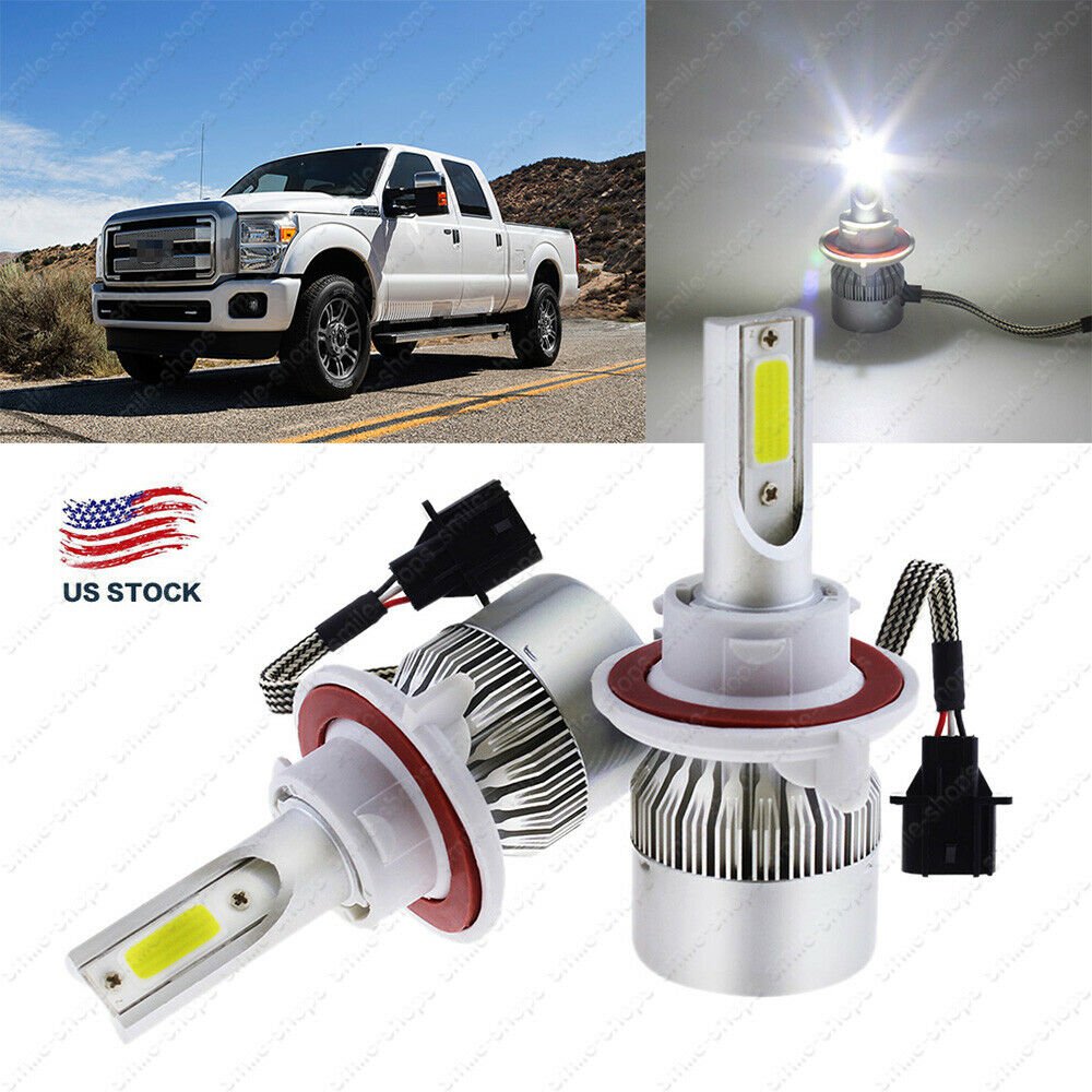 195000LM C6 LED Headlight Conversion Kit Bulbs For 2005-2016 Ford F Super Duty
