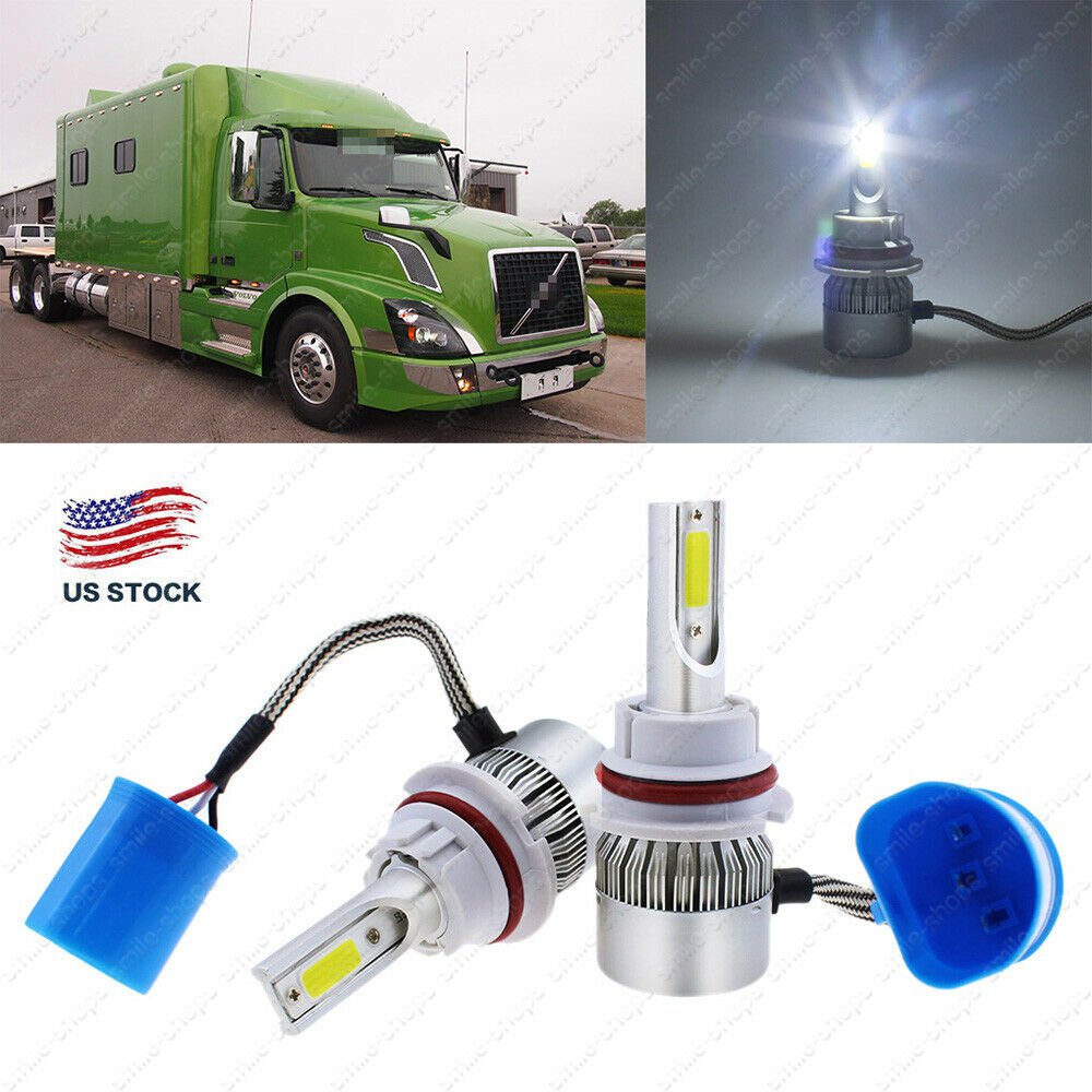 C6 195000LM 1300W LED Headlight Bulbs Kit Conversion Lamps For VOLVO VN/VNL/VNM
