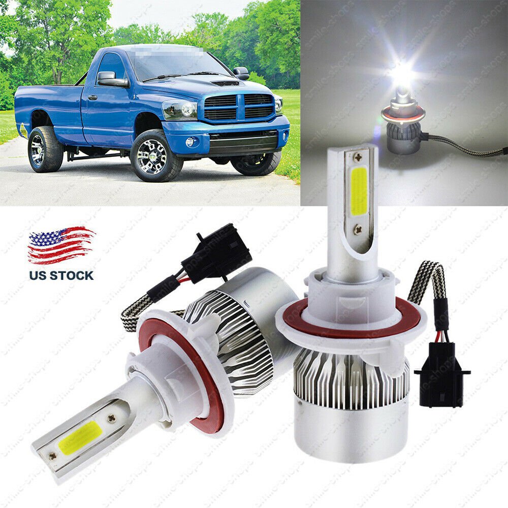H13 LED Headlight Bulb For Dodge Ram 1500 2500 3500 2006-2012 High/Low Beam Kit