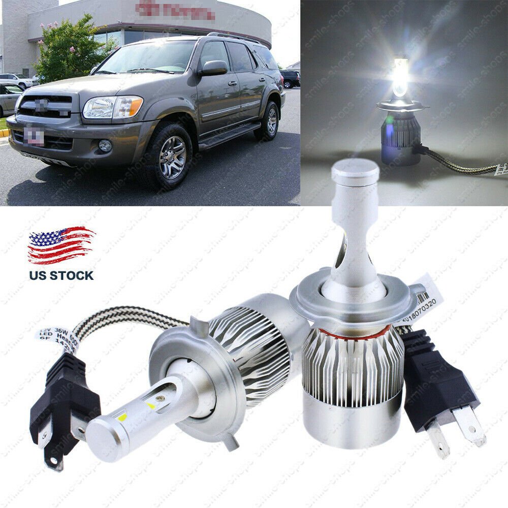 195000LM C6 LED Car Headlight Conversion Kit Bulbs For 2001-2007 Toyota Sequoia