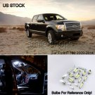 13x Car White Interior+Tags LED Lights Package Kit Fit 2009-2014 Ford F-150 F150
