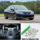 14PCS 6000K White LED Interior Lights Package Kit Fit For Honda ACCORD 2013-2018