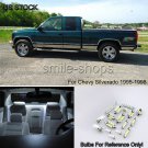 14x White LED Car Interior Lights Package Fit 95-98 Chevy Silverado / GMC Sierra