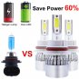 1300W 195000LM All In One LED 9007 Headlight Kit Hi/Lo Beam 6000K White Power