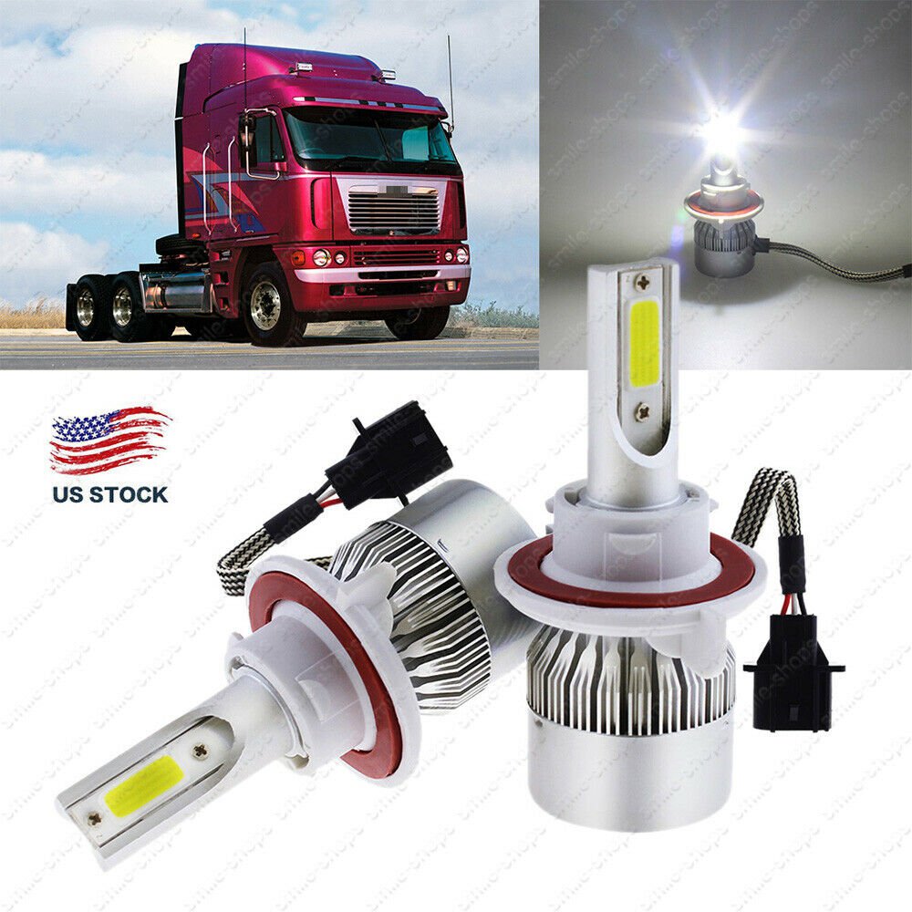 LED Conversion Headlight Kit Xenon HID Bulb For Freightliner Argosy Semi Trucks