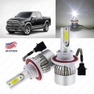 2X H13 LED Headlight Bulbs For Dodge Ram 1500 2500 3500 06-12 High Low Beam Kit