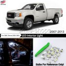 8PCS White LED Interior Lights Package kit Fit 2007-2013 GMC Sierra 2500 3500