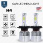 H4 LED Headlight Conversion Kit COB Bulbs 1400W 210000LM 6000K Hi/Lo Beam 6000K