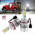 LED Bulb Headlight Lamp Kit CANBUS Upgrade For Jeep Wrangler JL 2018+ 195000LM
