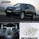 10x 6000k White LED Interior Lights Package Kit Fit 2006 - 2013 2015 Toyota RAV4