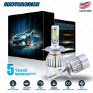 COB H4 LED Headlight Kit Light Bulbs Hi/Lo Beam 6000K 9003 HB2 1300W 195000LM