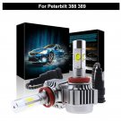 Super Bright White LED Headlamp Headlight Bulb Kit For Peterbilt 388 389 120W
