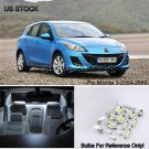 8x 6000k Pure White LED Interior Lights Package Kit For 2004 - 2008 2009 Mazda 3