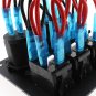 Car Marine Boat 3-Gang Waterproof Circuit Blue LED Rocker Switch Panel Breaker