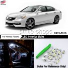 14x White LED Interior Lights package kit For 2013-2017 2018 Honda Accord +Tool