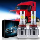 2X V8 Low Beam LED HID Bulb Headlamp Kit For Volvo VNL VNM 630 670 730 780 120W