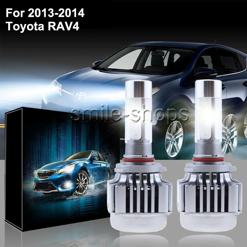 V8 120W 12800LM LED Car Headlight Conversion Kit Bulbs For 2013-2014 Toyota RAV4