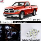 11x White Car LED Interior Lights Package Kit For 2009-2017 2018 Dodge Ram 1500