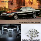 13pcs Pure White LED Light Bulb Interior Package For 1997-2005 Buick Park Avenue