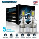 COB H7 1200W 195000LM 2-Sided LED Headlight Kit High or Lo Light Bulb 6000K Car