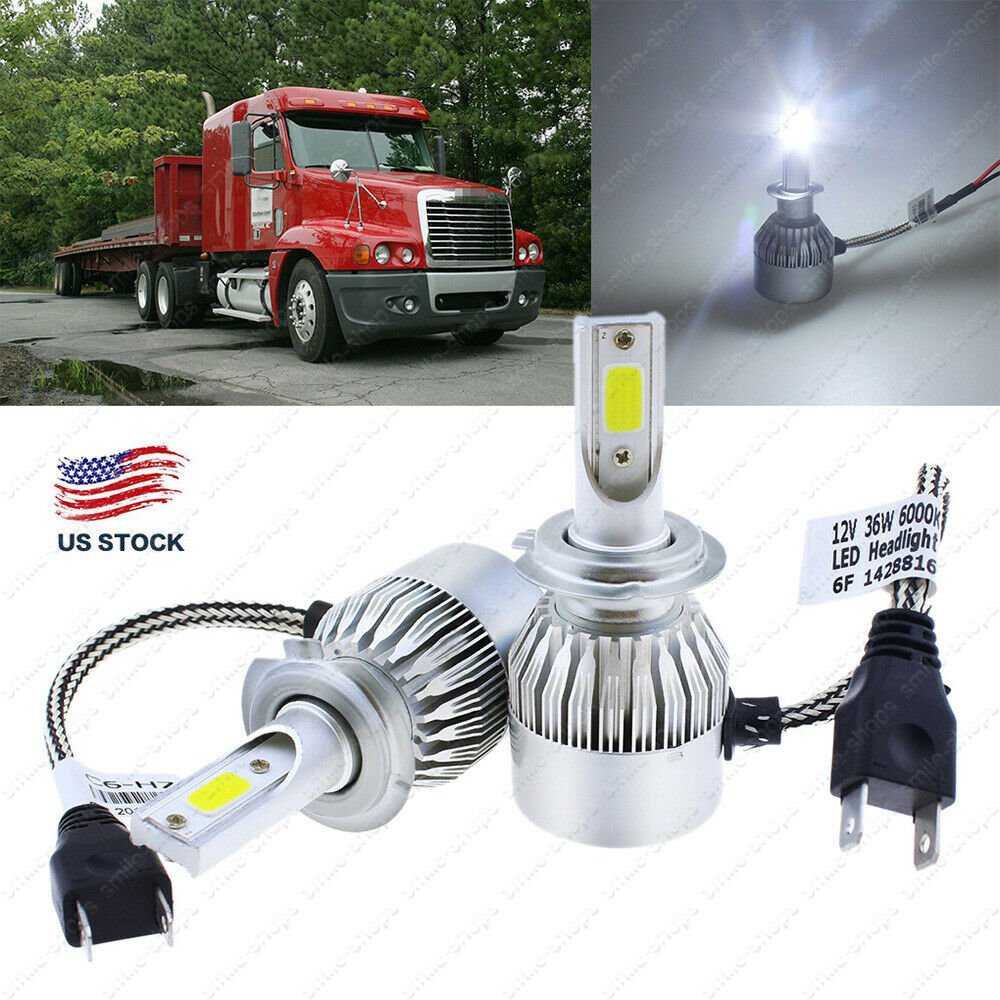 H7 LED Car Headlights Headlamp Conversion Kit HID Xenon For Freightliner Century
