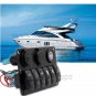 6 Gang Waterproof Car Marine Boat Circuit Blue LED Rocker Switch Panel Breaker