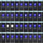 Waterproof 6 Gang Blue LED Switch Panel Circuit Braeker for 12V Car Boat Marine