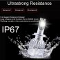 COB H7 1300W 195000LM LED Headlight Kit High or Lo Light Bulb 6000K White Car