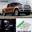 9x 6000K White LED Lights Interior Package Kit Fit For Ford F250 F350 2011-2015