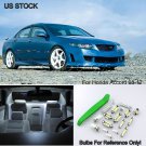 Pure White LED Interior map Dome Lights package kit For 03-12 Honda Accord +Tool
