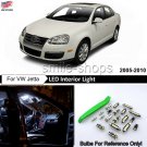 Error Free White 10pcs Car Interior LED Light Kit For 2005-2010 VW Jetta MKV MK5