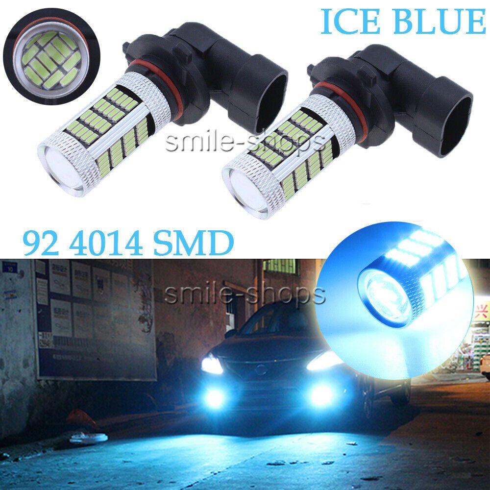 2x High Power Ice Blue HB4 9006 4014 Led Bulbs High Power Car Fog Light DRL Lamp