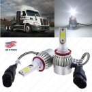 For 2008-2015 FREIGHTLINER Cascadia Truck Headlight LED Bulbs 6000K 195000LM 2x