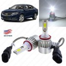 2x 195000LM C6 LED Headlight Kit For 2007-2017 Chevy Tahoe Low Beam 1300W White