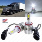 C6 195000LM LED Headlight Conversion Kit Bulb For Kenworth T660 T600 Super White