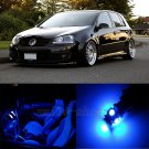 15pcs Blue Error Free Interior LED Light Kit for VW Golf 5 MK5 GTI Rabbit 06-09