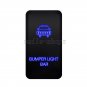 Push Switch Blue LED Bumper Light Bar + USB For Toyota Land Cruiser 100 Series