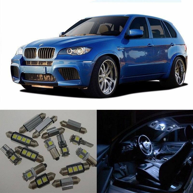 21&Atilde;�White LED Interior Light Package Kit Error Free for BMW X5 E70 2007-2013