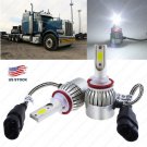 LED HID Xenon White Bulb Headlight Upgrade Kit For Peterbilt 388 389 Headlamps