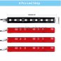 4x 9LED IR Remote Control Colorful RGB Car Interior Floor Atmosphere Light Strip