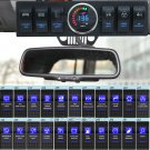Jeep Wrangler JK 2009-2016 Overhead 6 Gang Switch Panel Blue Light + Voltmeter